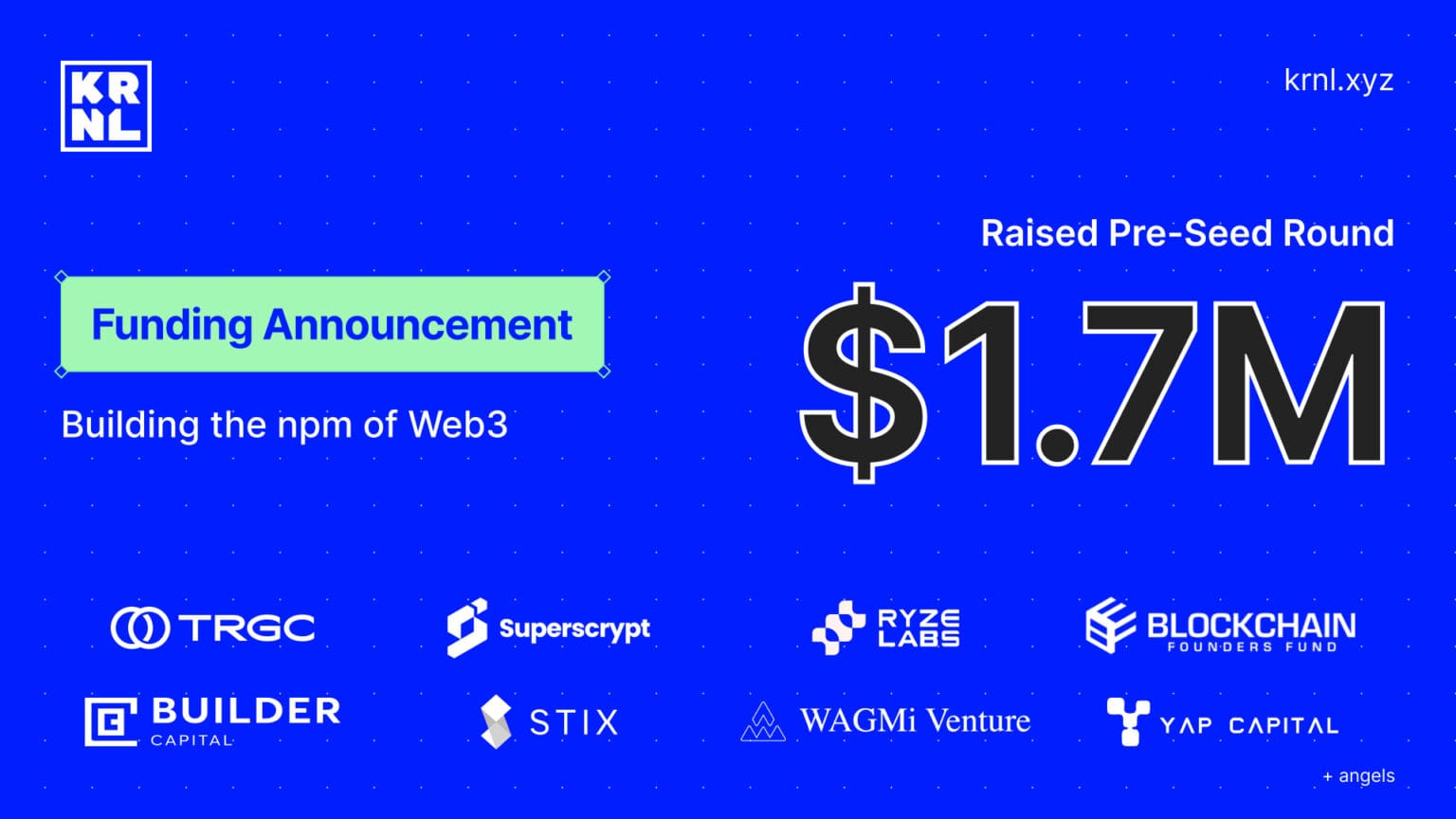 KRNL Labs raises $1.7m pre-seed to build the Largest Open Software ...