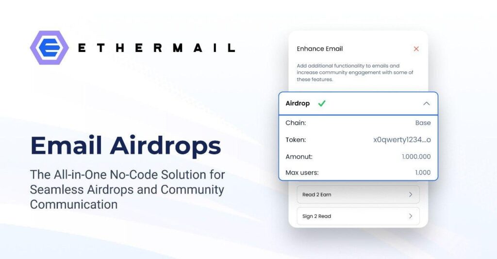 Email Airdrops: How EtherMail is Improving Airdrop Claim Rates for Web3 Projects