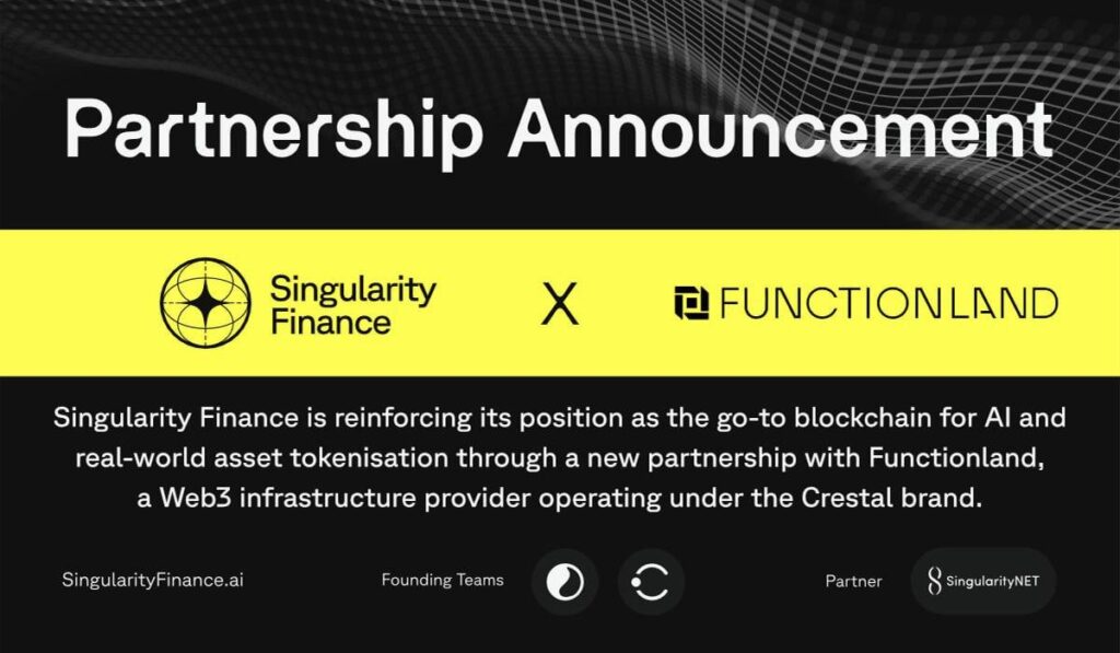 Singularity Finance Partners with Functionland to Strengthen Developer Infrastructure and Web3 Expansion