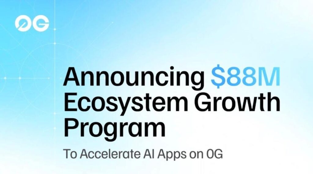 0G Foundation Announces $88.88M Ecosystem Growth Program to Accelerate AI Agent Creation