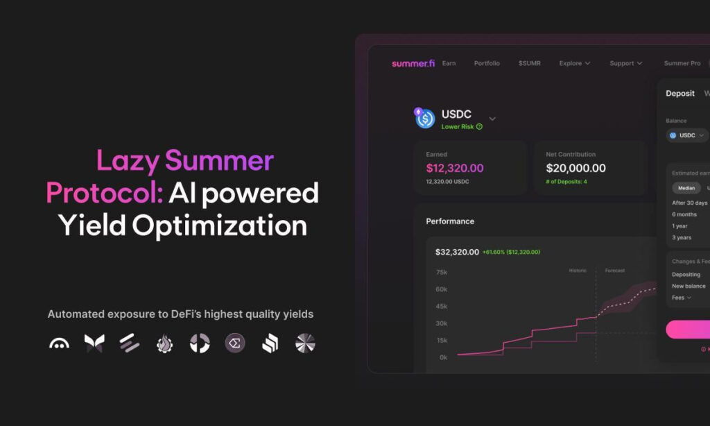 Lazy Summer Protocol Launches With an AI-Powered Yield Optimizer for DeFi