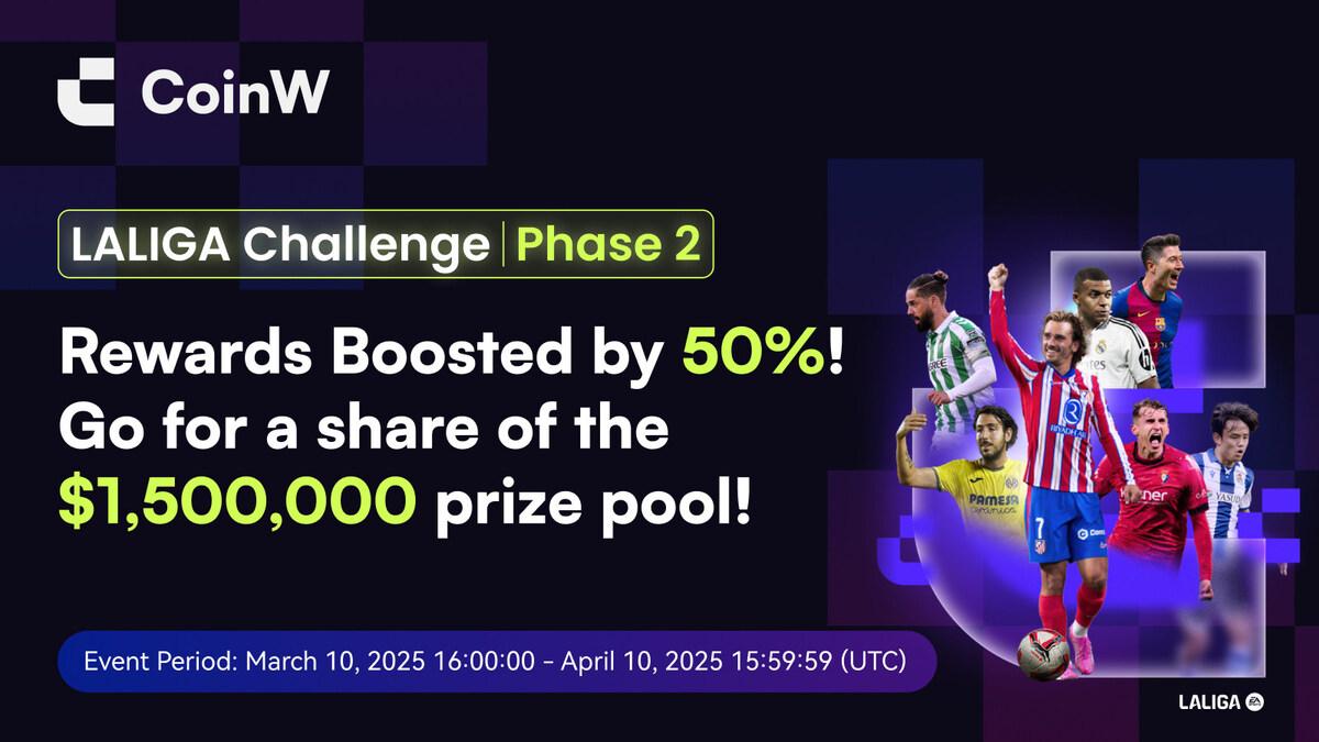 $1.5 Million Prize Pool Up for Grabs: CoinW Launches Season 2 of the LALIGA Trading Challenge