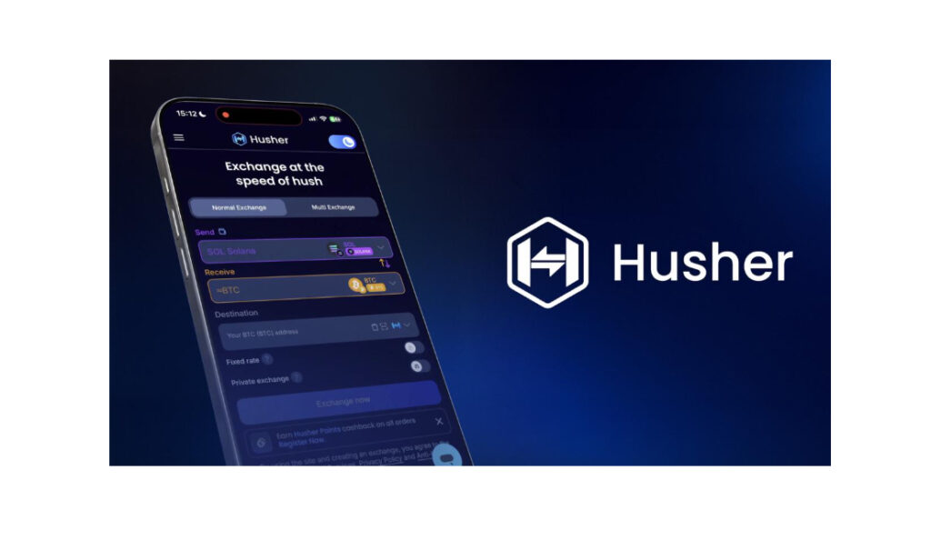 Husher Debuts Crypto Swap Platform Promising Fast Settlements and No KYC