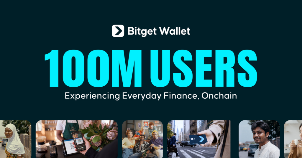 Bitget Wallet Reaches 100 Million Users as Payment Volume Surpasses Trading