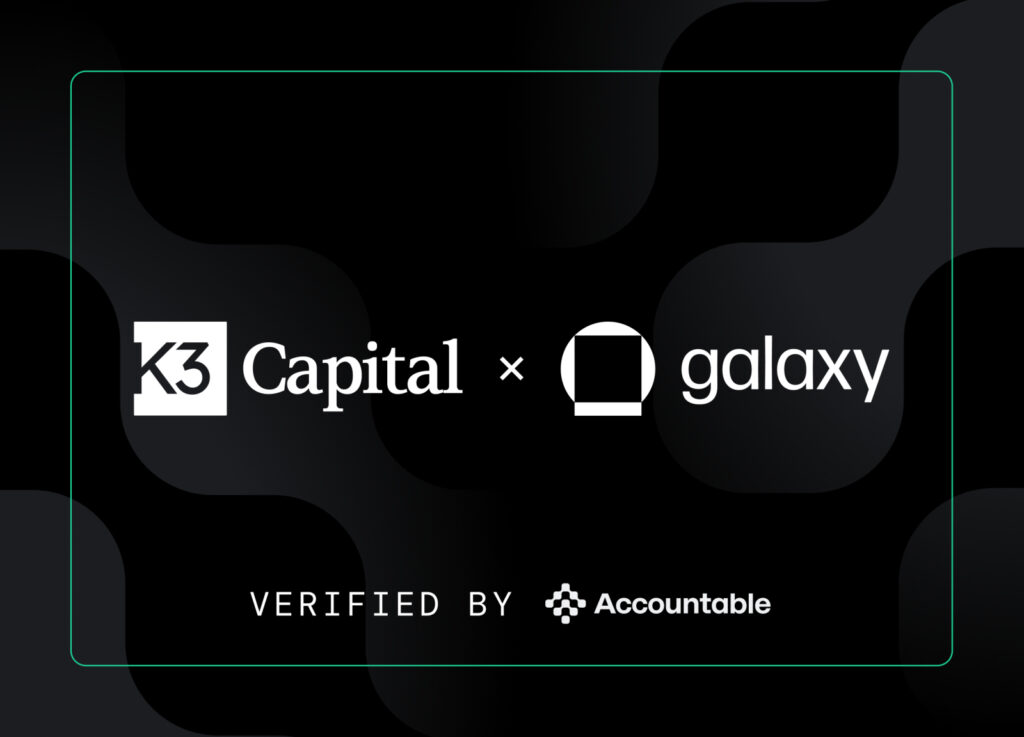 K3 Capital Provides Credit Facility to Galaxy via Accountable's Vault Infrastructure on Monad